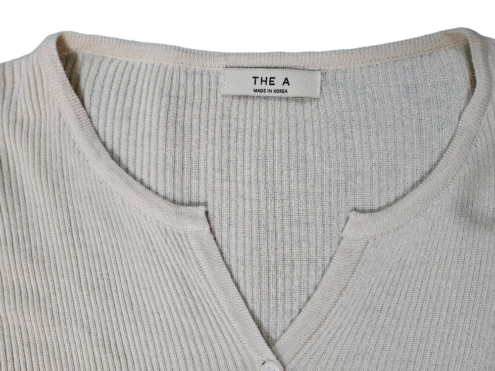 ribbed cream Cardigan image indicator(2)