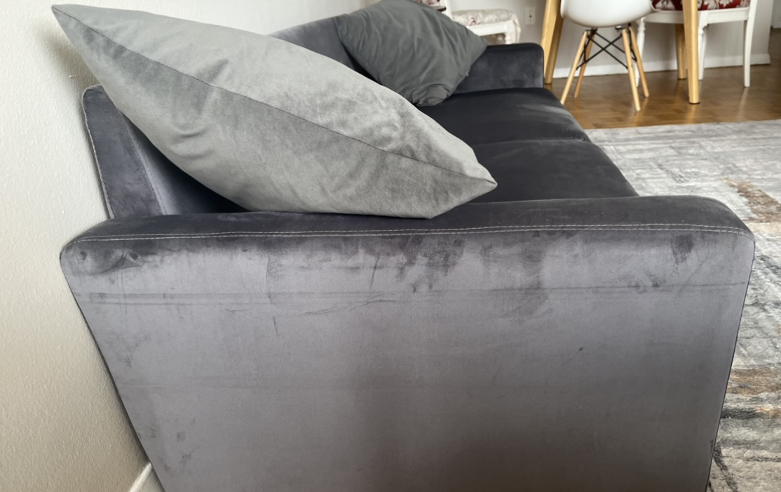 High quality velvet sofa ( move out sale ) - photo 5