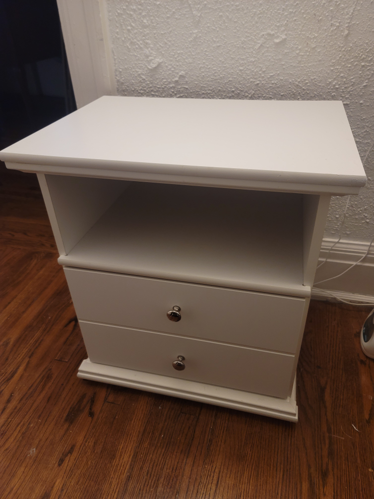white dresser (bed table) - photo 2