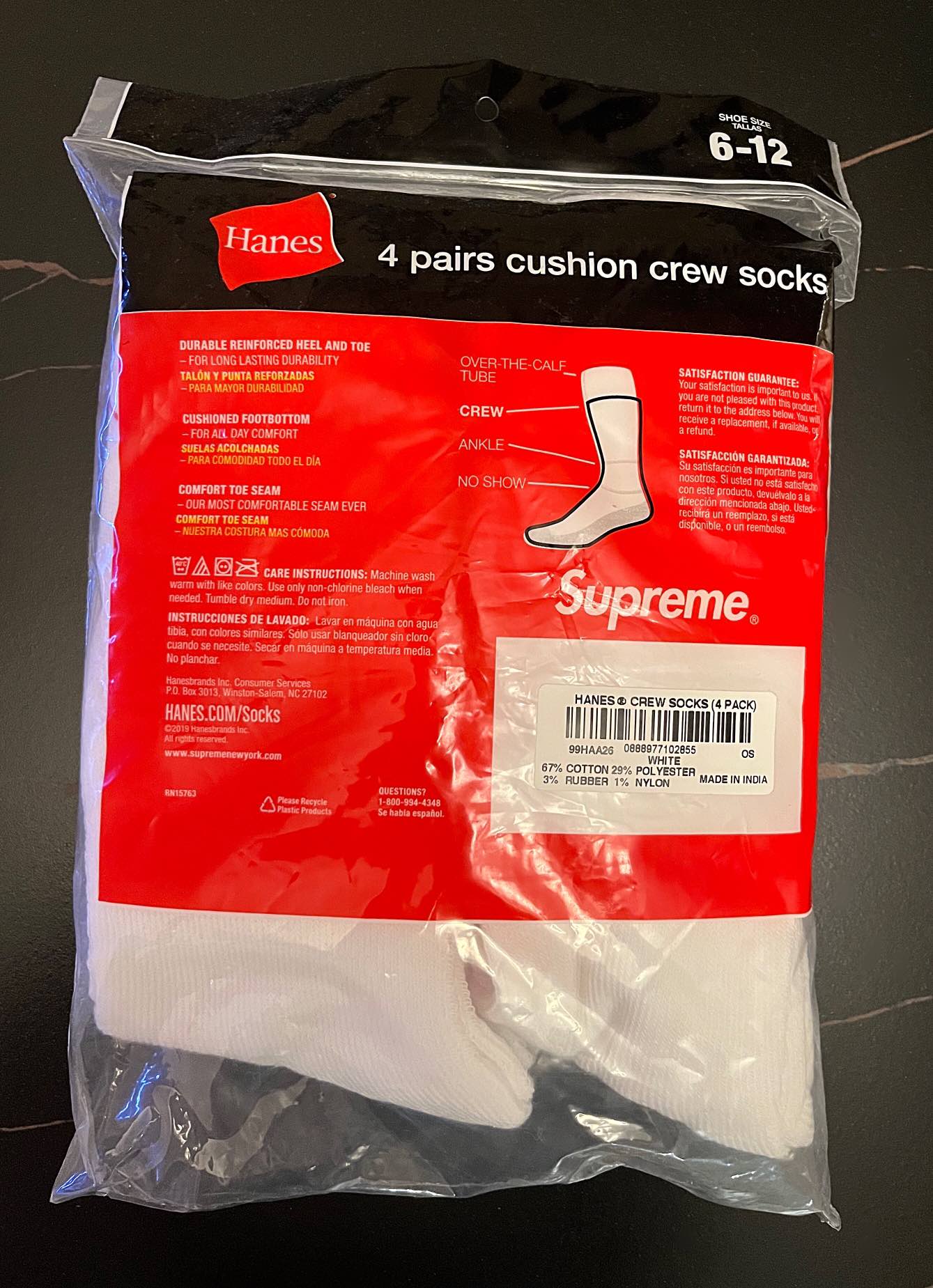Hanes SUPREME Crew Socks - photo 3