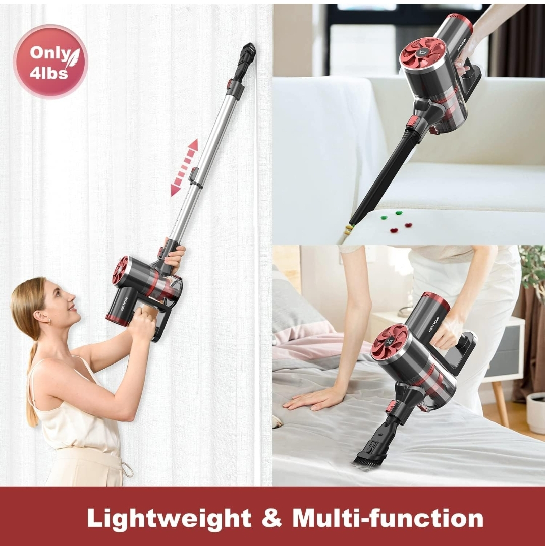 PRETTYCARE Cordless Vacuum Cleaner, 6 in 1 Stick - photo 5