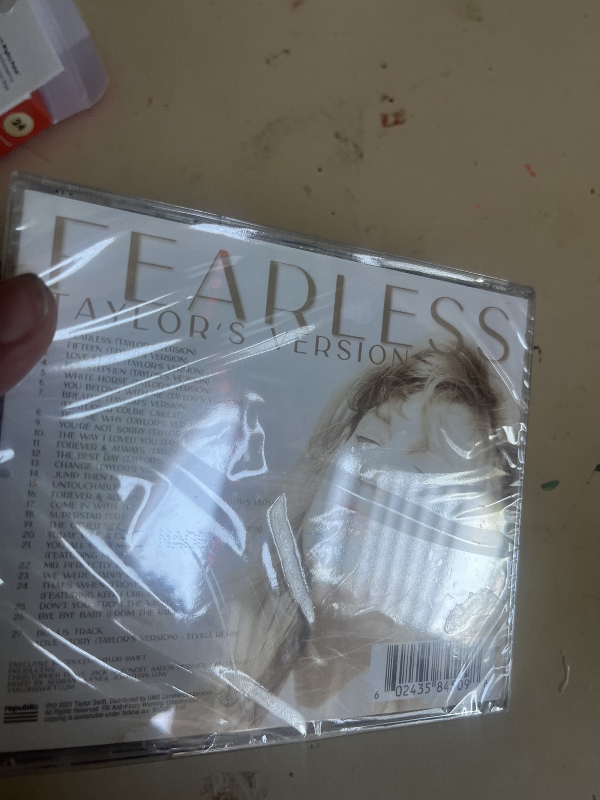 Signed taylor swift fearless Taylor’s verison cd image indicator(3)