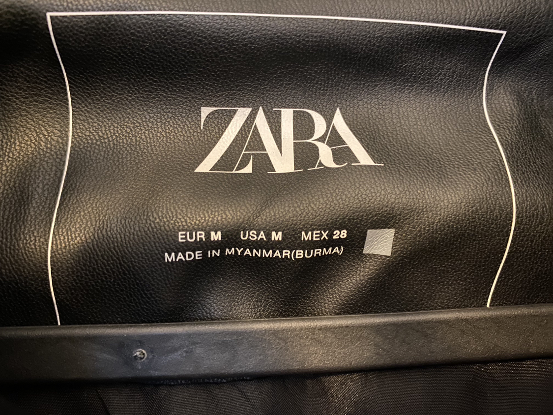 ZARA HOODED FAUX LEATHER JACKET BLACK image indicator(5)