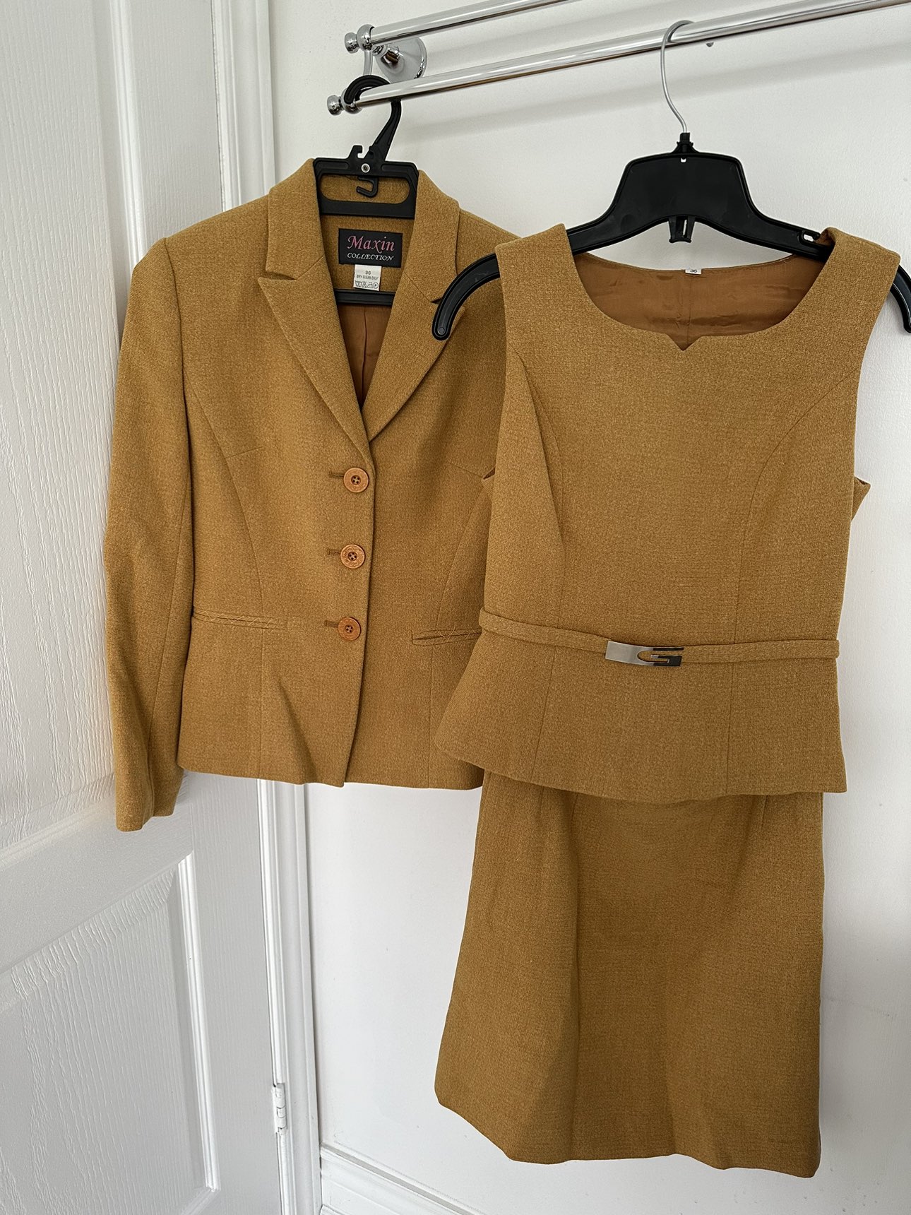 Elegant  Mustard Yellow 3pcs Ladies Suite , size 38 image indicator(2)