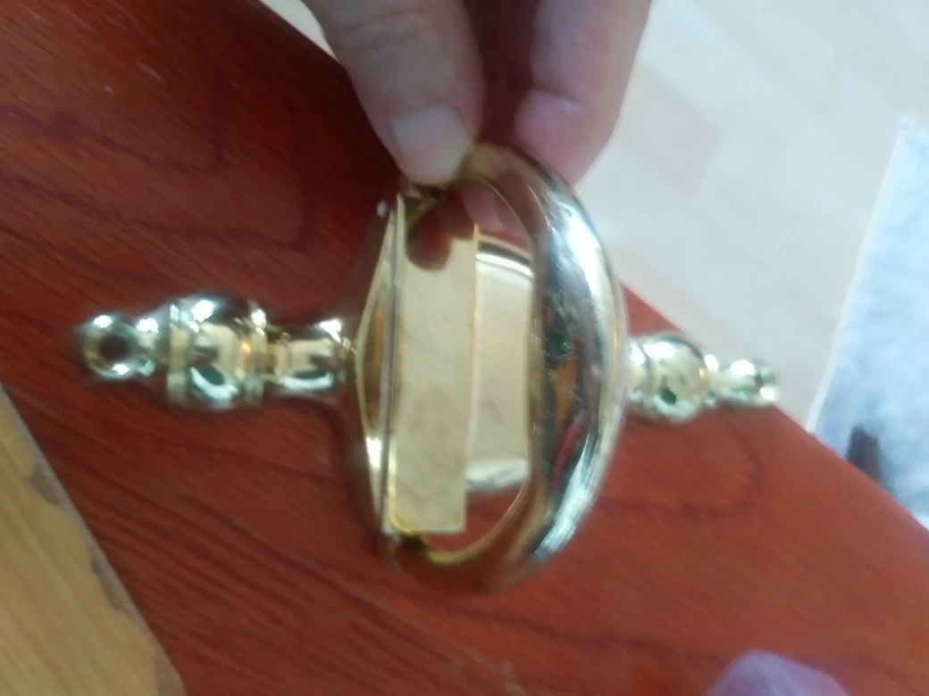 Door Lock & vintage solud brass hand knock Door Knock image indicator(2)