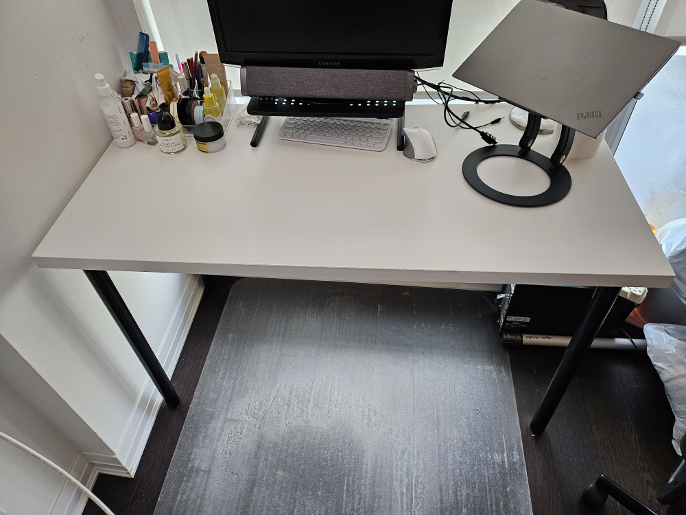 Ikea Desk (with free monitor stand)