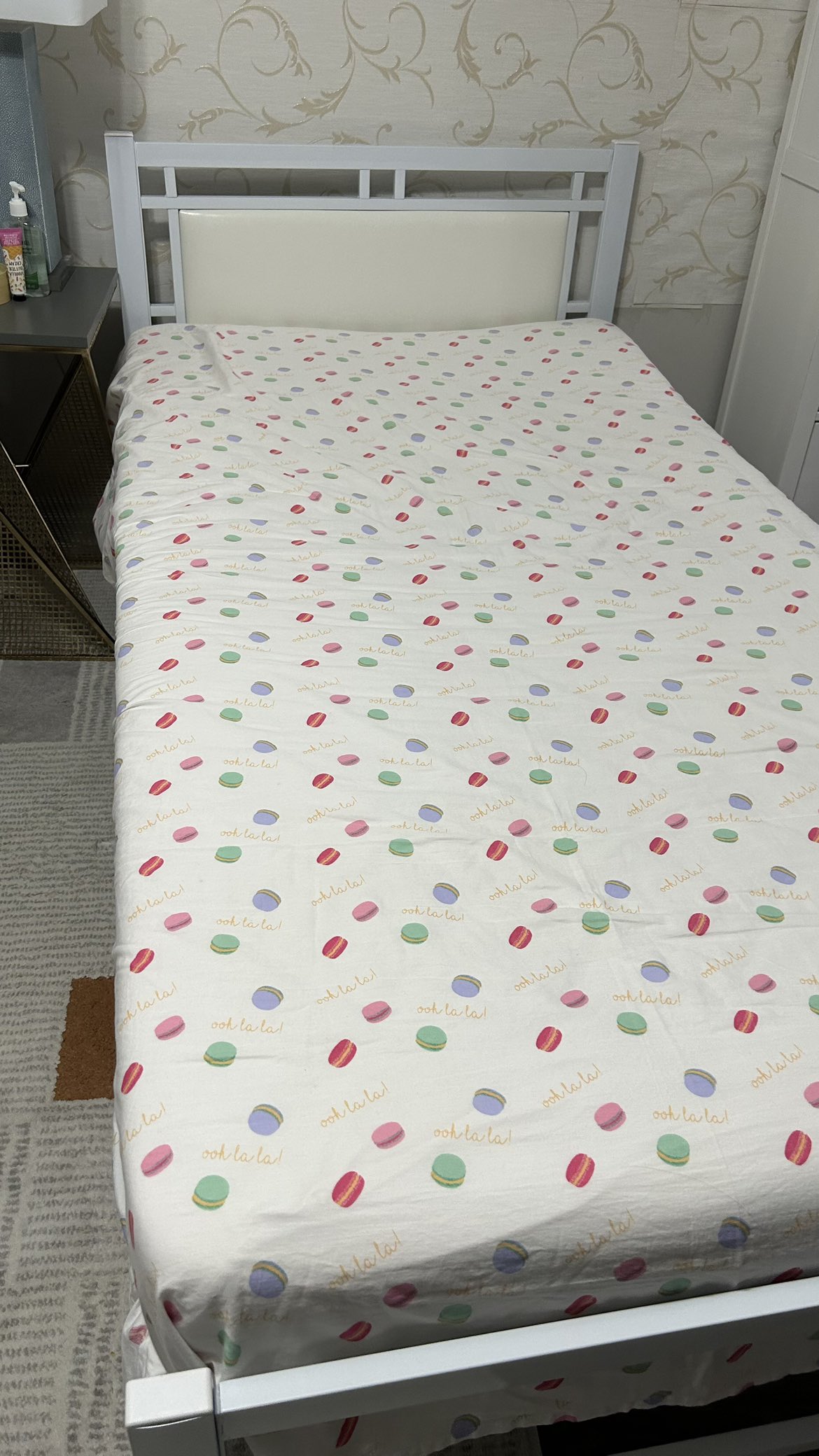 Single Metal Bed Frame with mattress - photo 2
