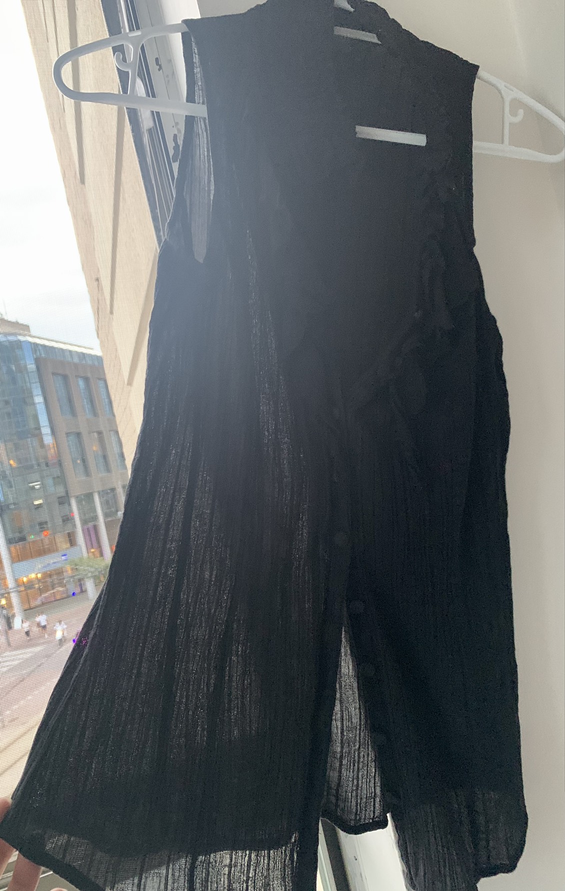 Sheer ruffle A/X blouse thumbnail