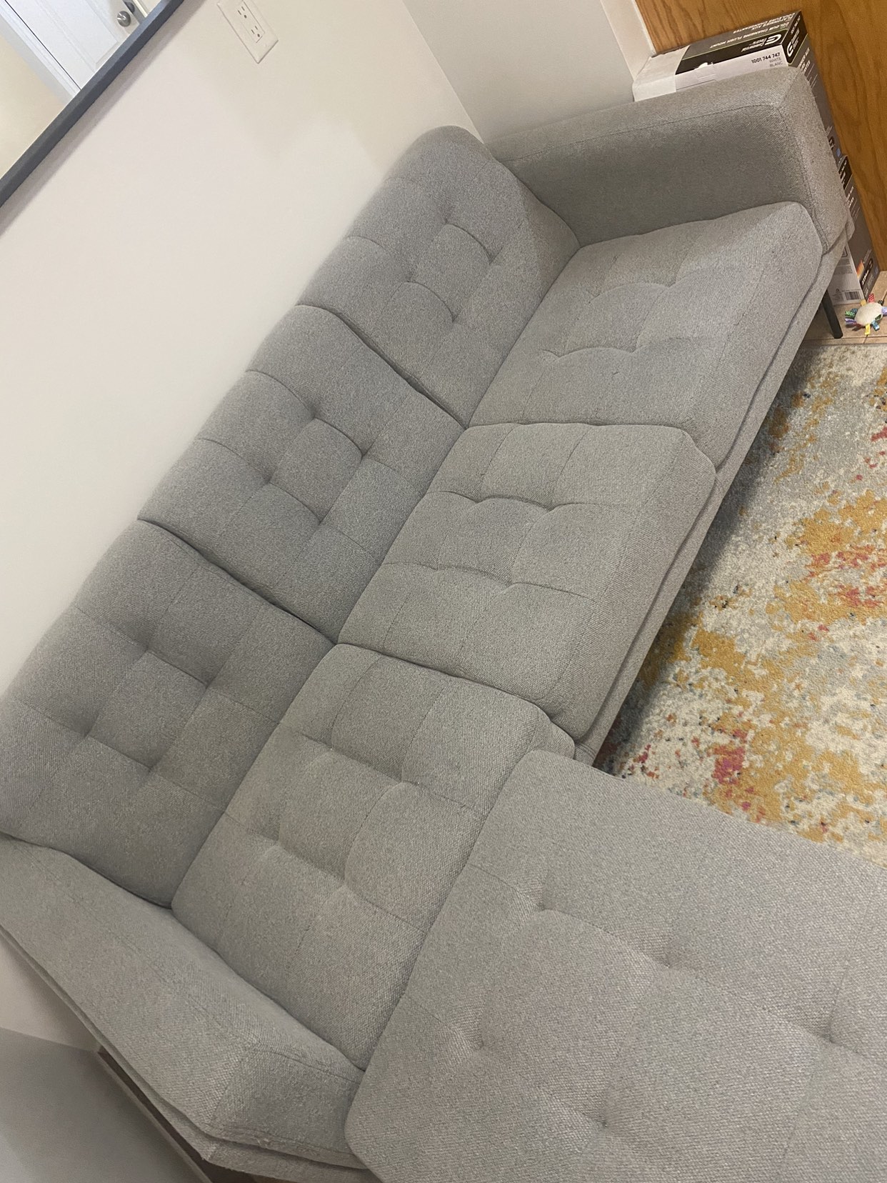Grey Sofa + Ottoman - photo 4
