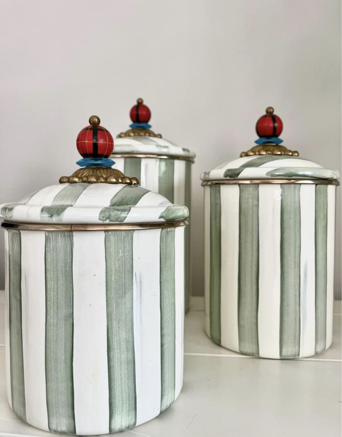 Unique striped canisters thumbnail