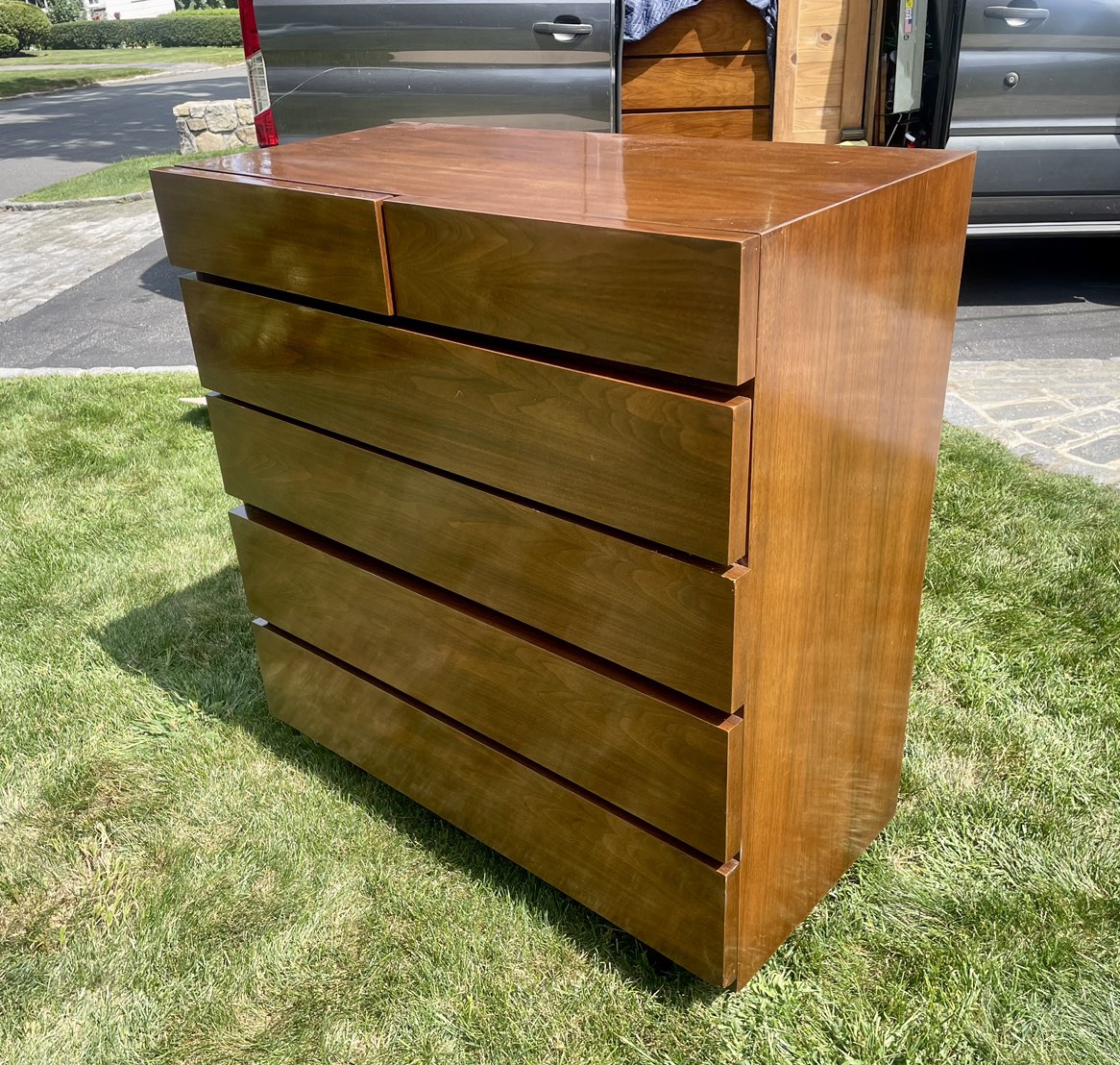Mid-Century Modern American of Martinsville Highboy Dresser - photo 2