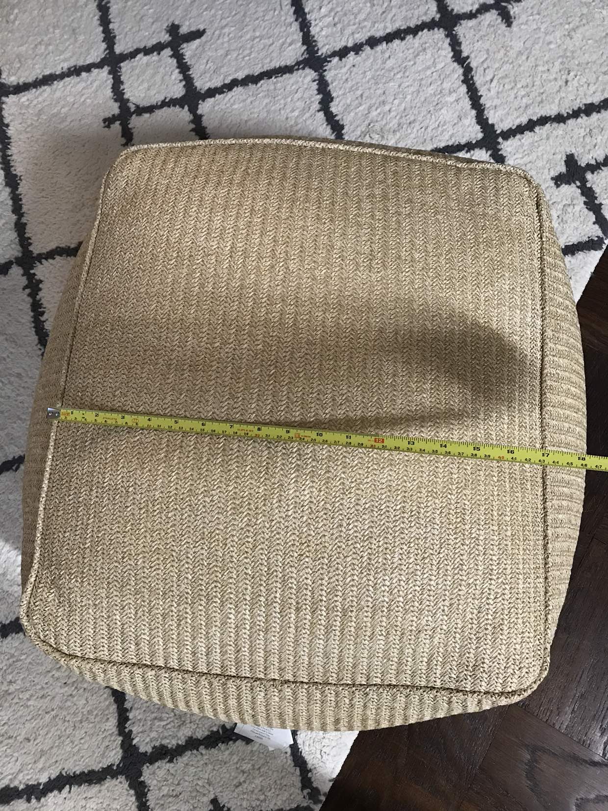 Raffia bean bag chair - photo 2