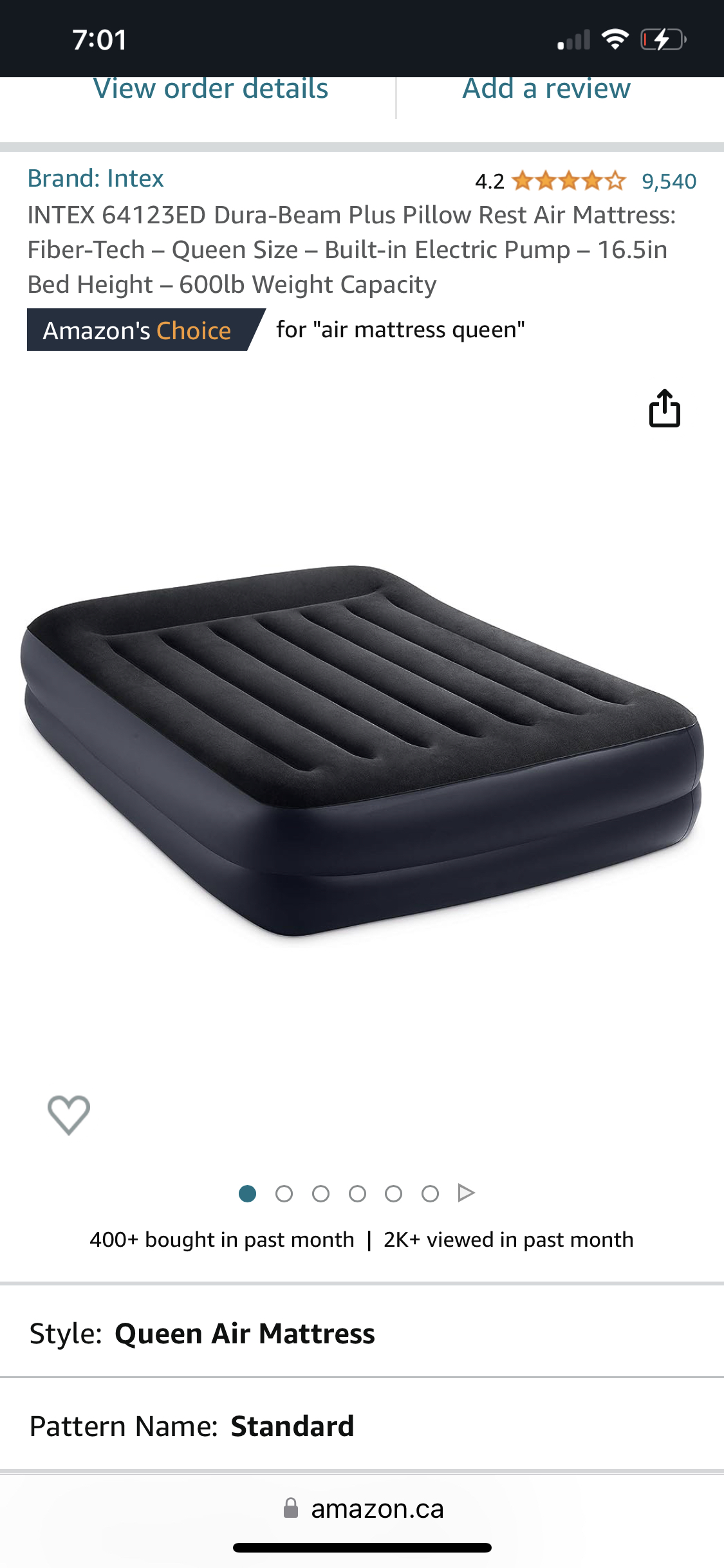 Intex Queen Air Mattress