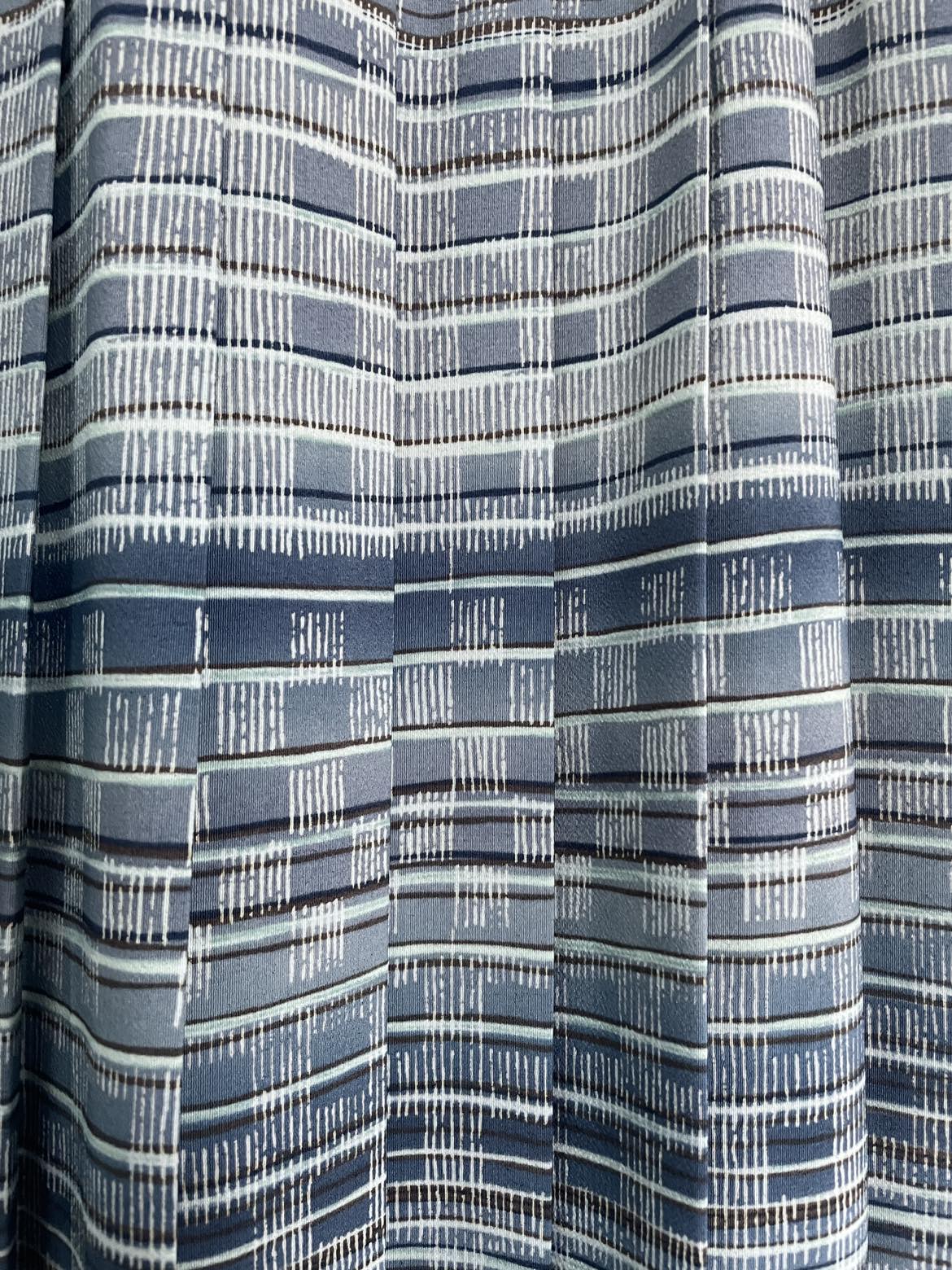 Vintage blue patterned skirt and shirt set image indicator(3)