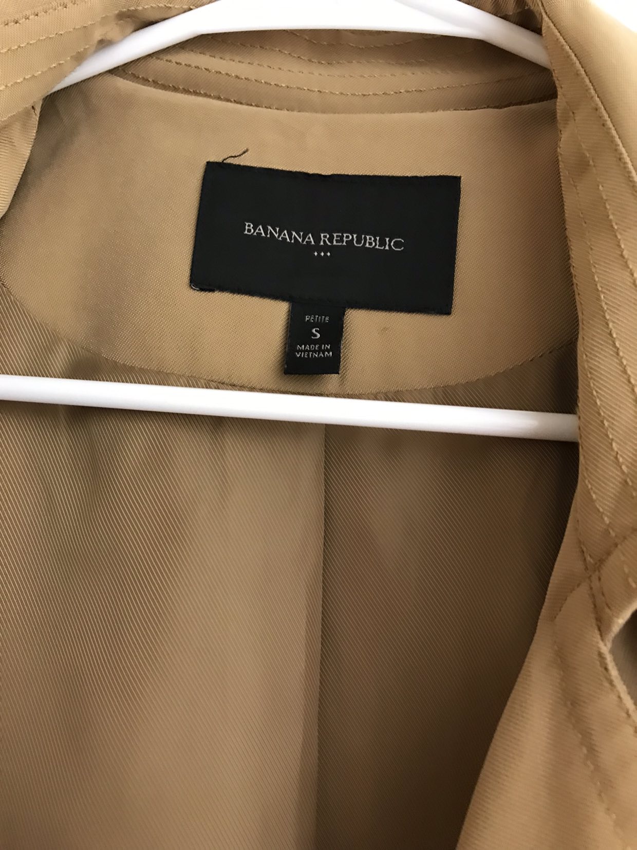 Banana republic trench coat petite small - photo 4