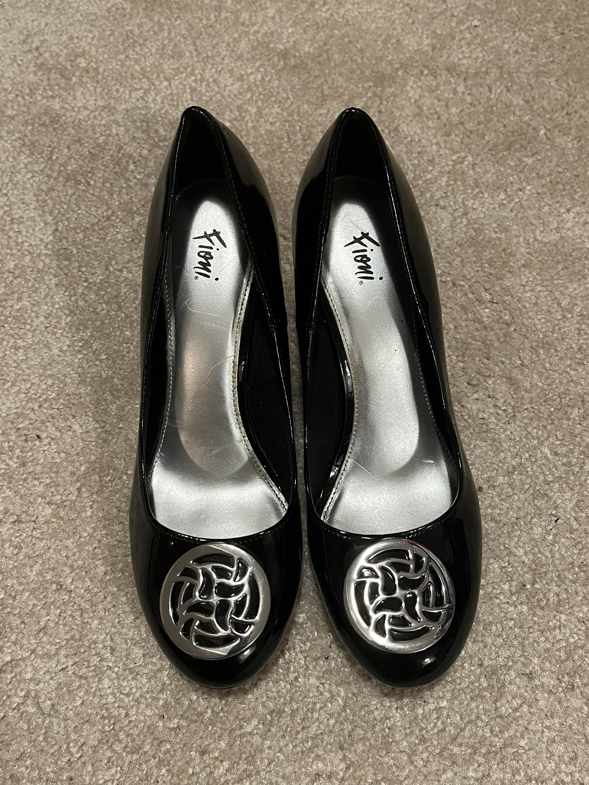 Fioni black wedge heels size 7.5 image indicator(2)