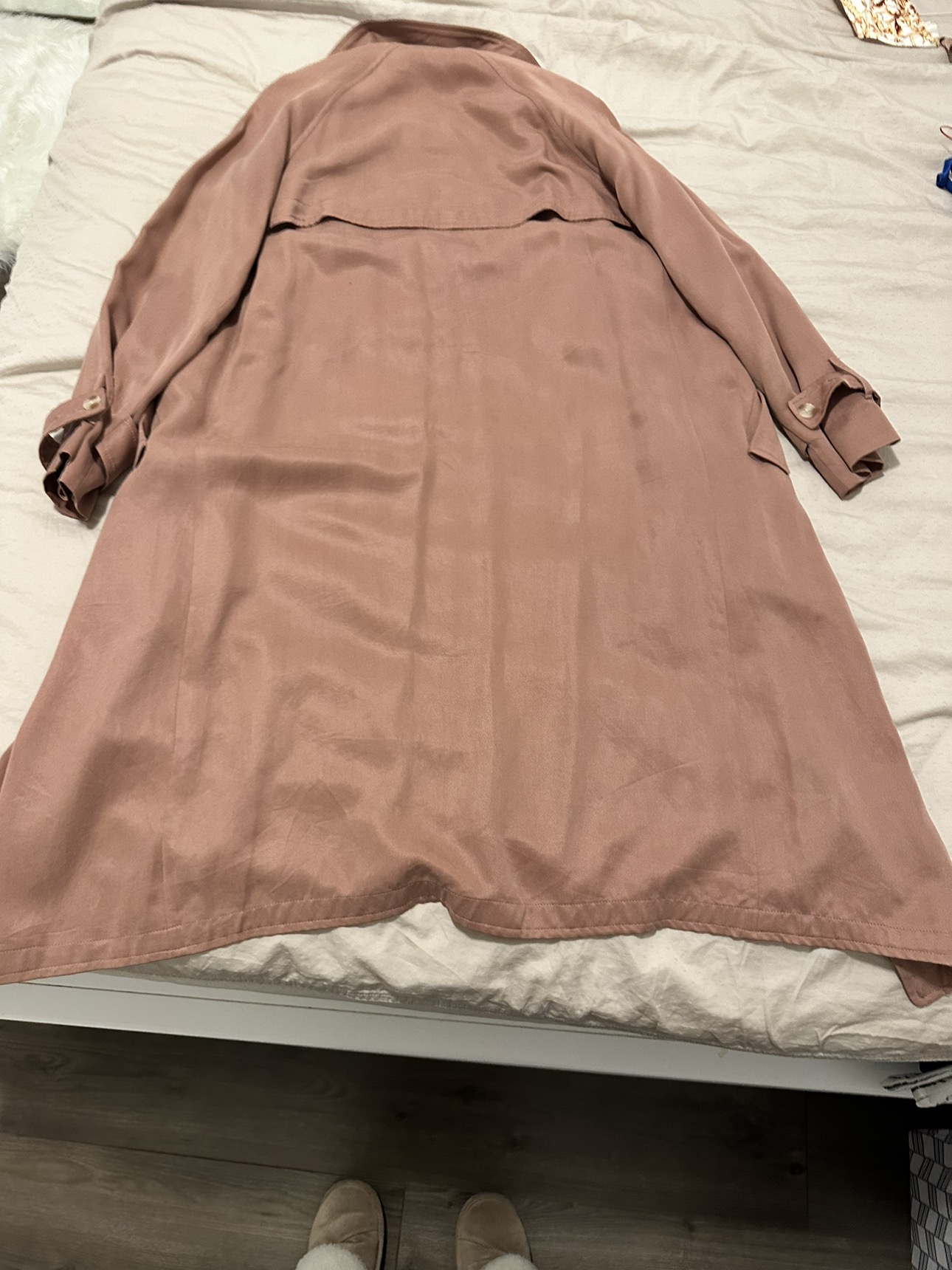 Aritzia Fall Pink Trench Coat - size XS - photo 3