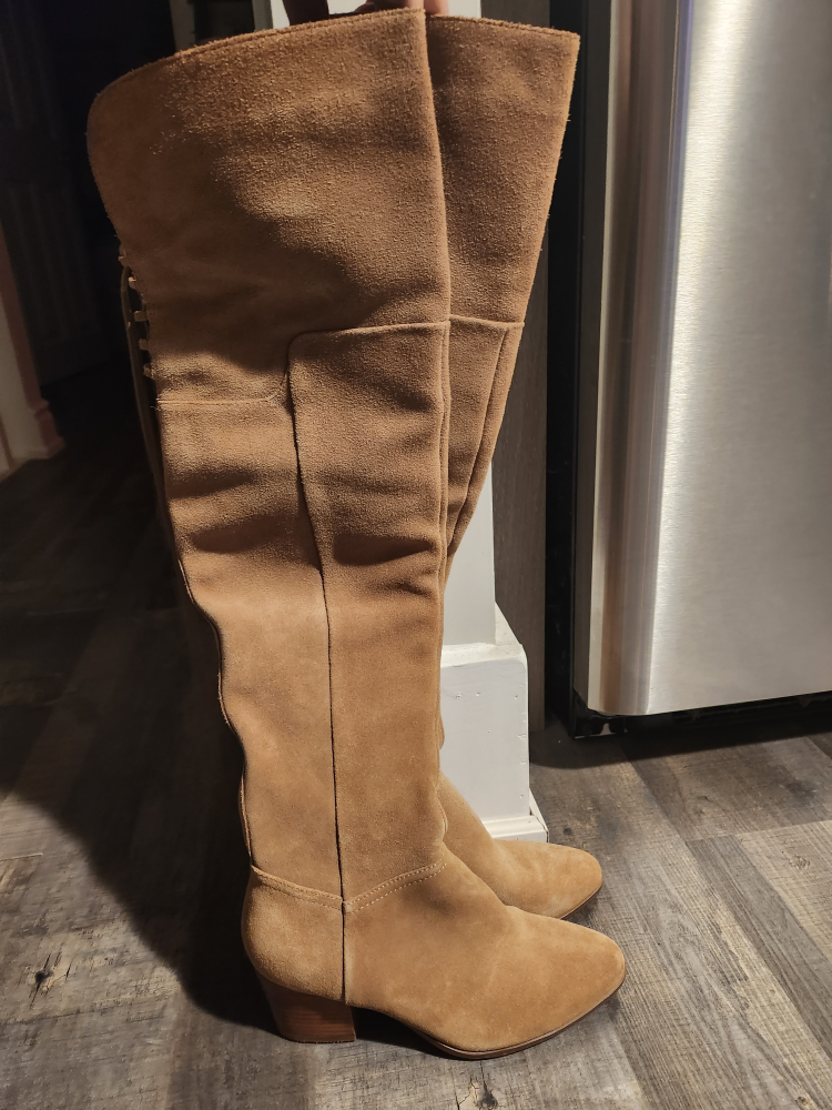 Thigh High Size 6.5 Suede Boots thumbnail