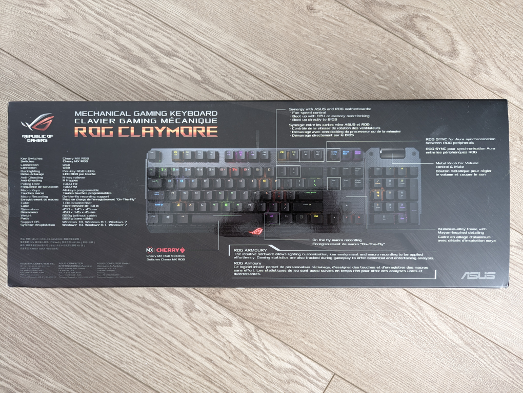 ROG Claymore Mechanical Keyboard - Cherry MX Brown image indicator(6)