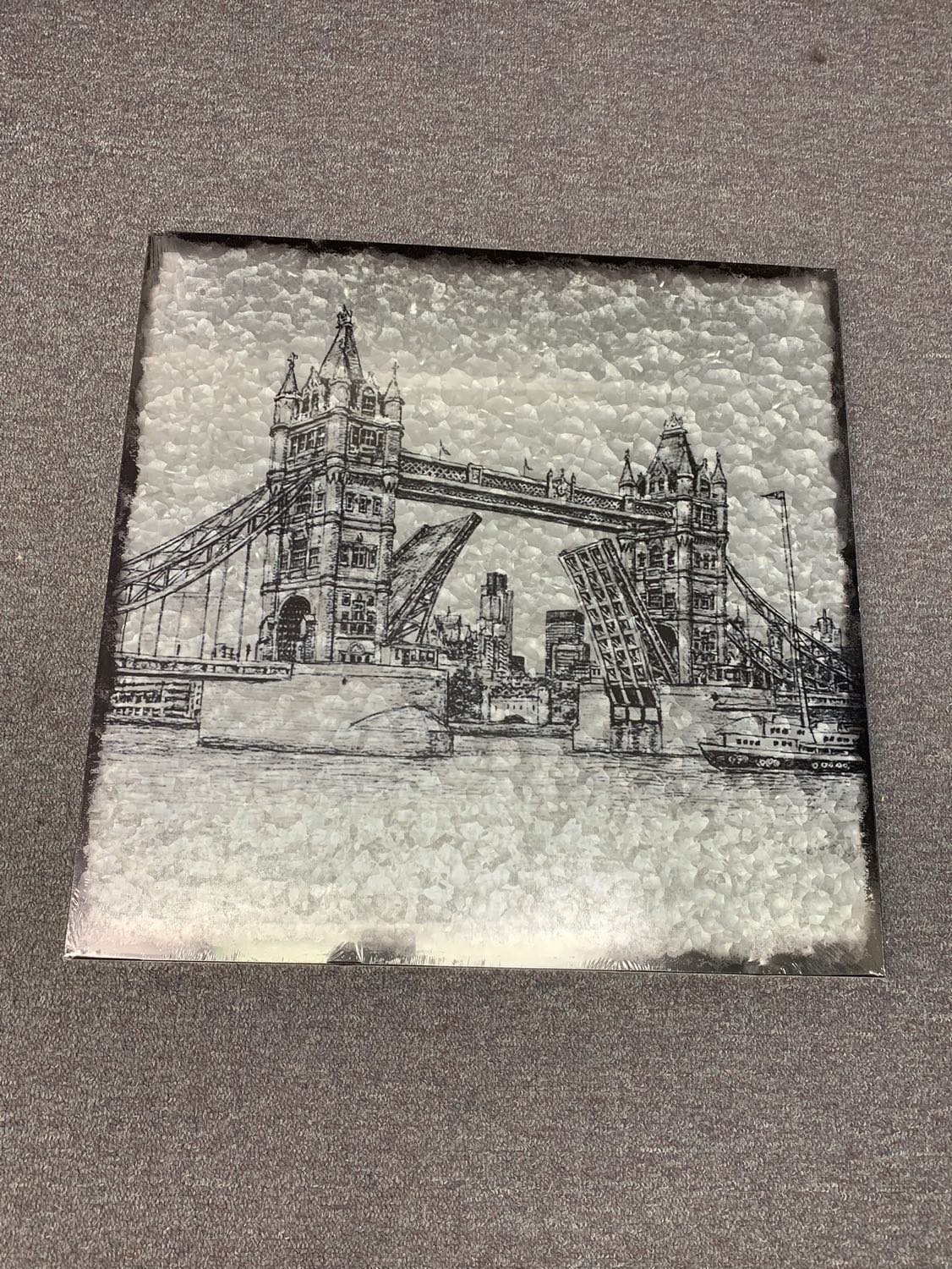 Sossons Ivorex Tower Bridge London - 22" x 22" Metal Print thumbnail