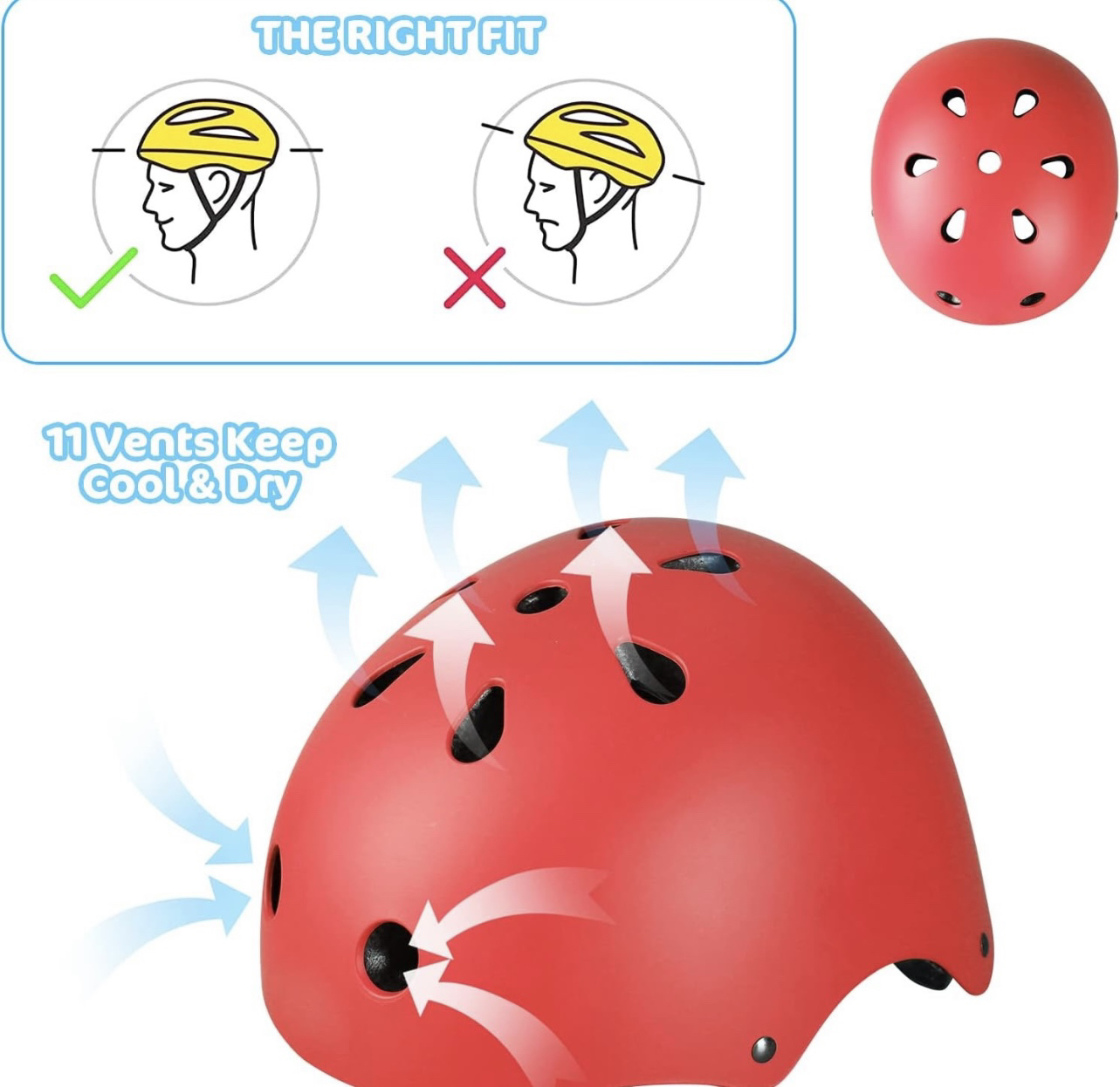 Brand new Children's helmet 7-piece adjustable protective set - photo 4