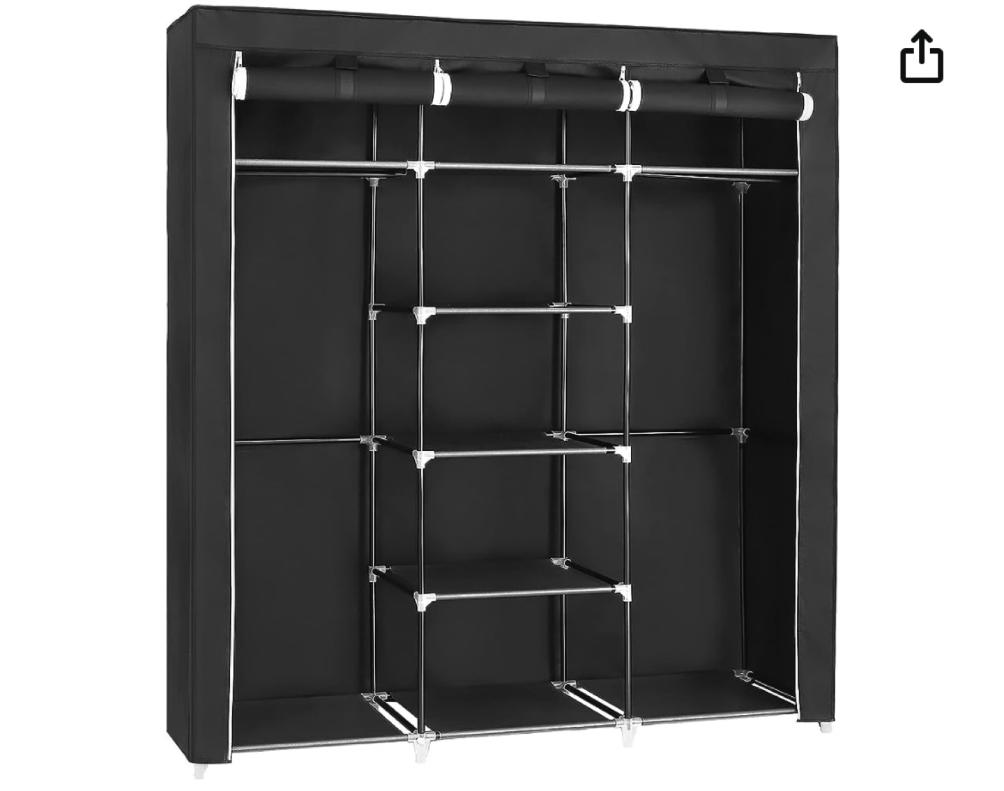 90% New 59” SONGMICS Portable Clothes Closet thumbnail