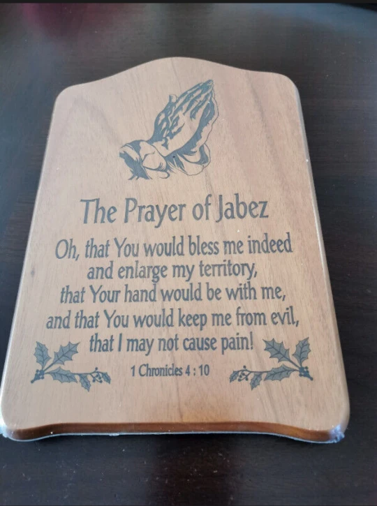 Brand new Prayer of Jabez plaque handicraft