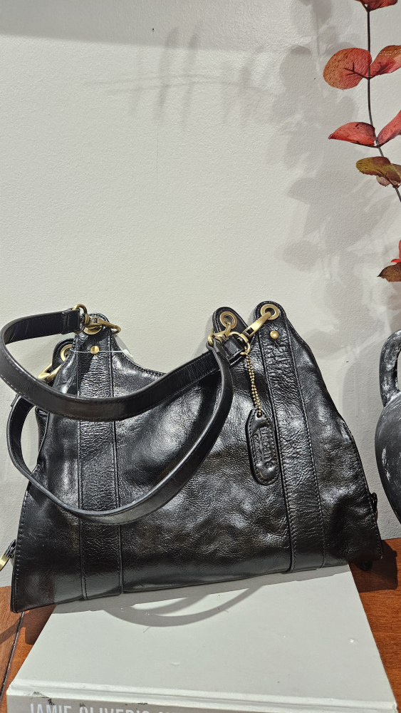 Tuscan's collection black luxurious Italian  leather thumbnail