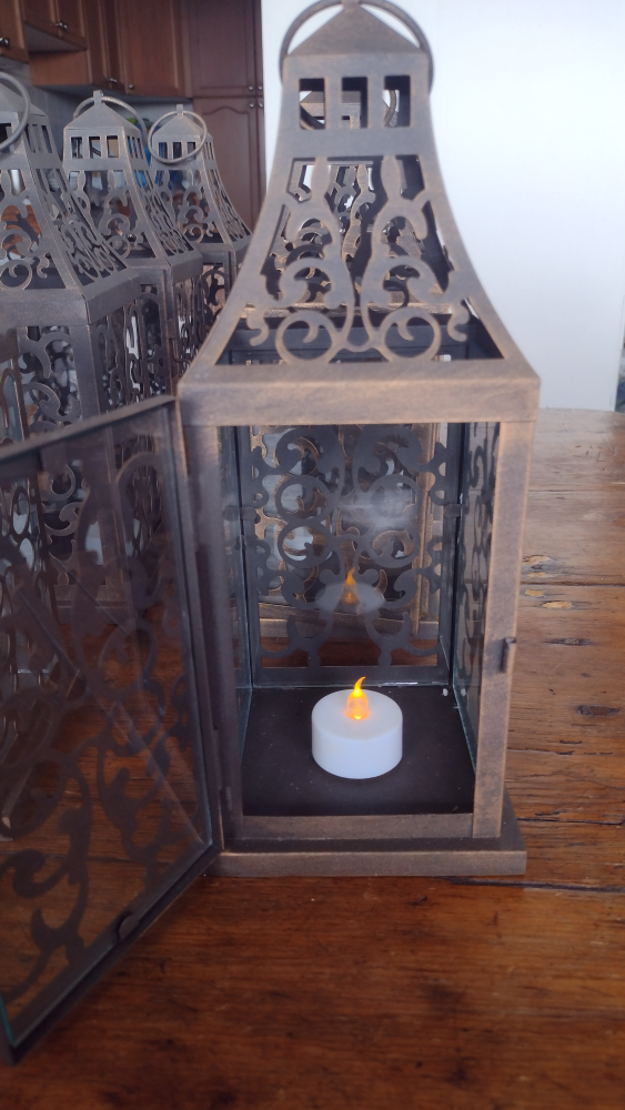 Large lanterns, set of 8, metal and glass - photo 4