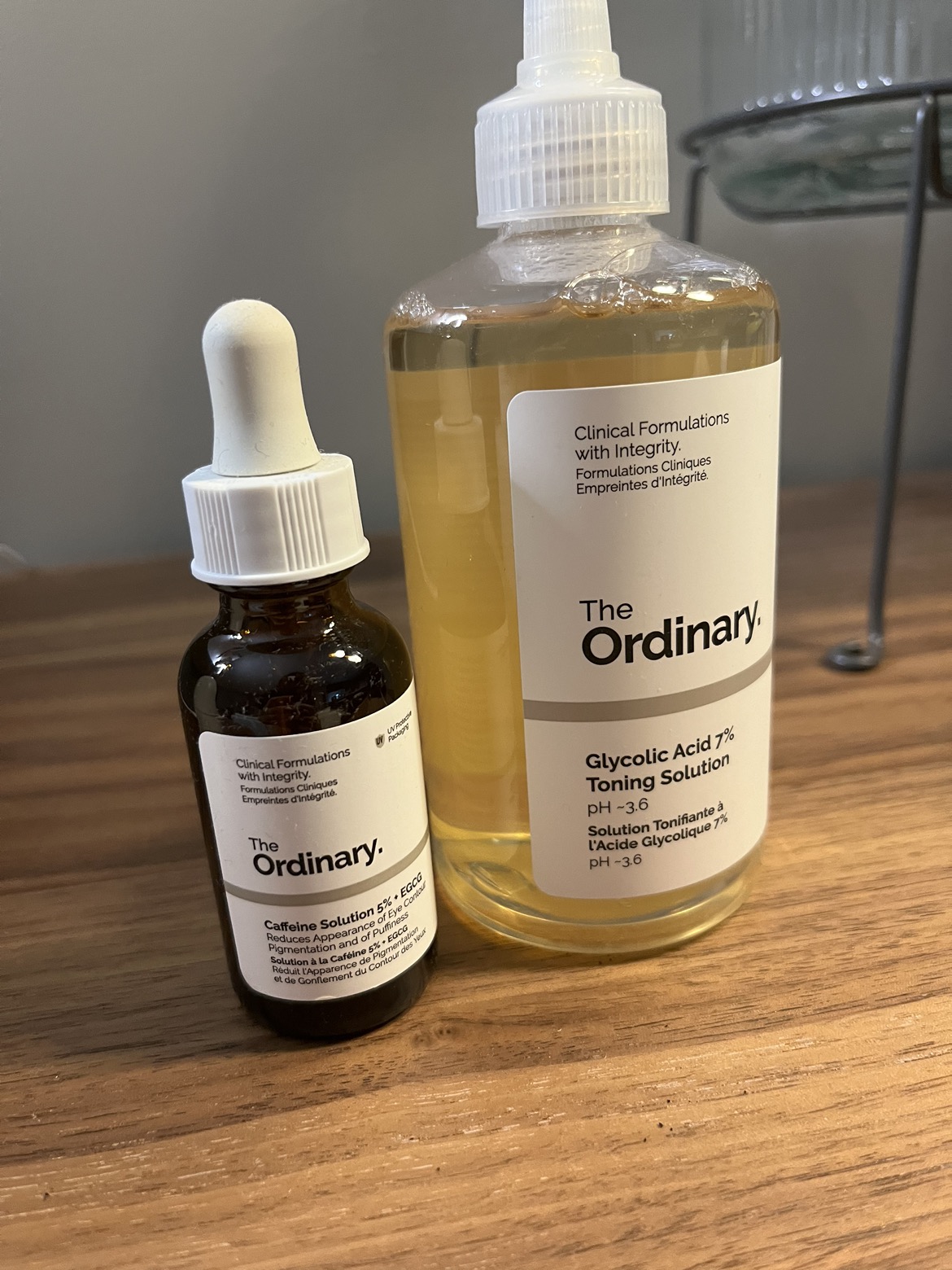 Ordinary skincare products