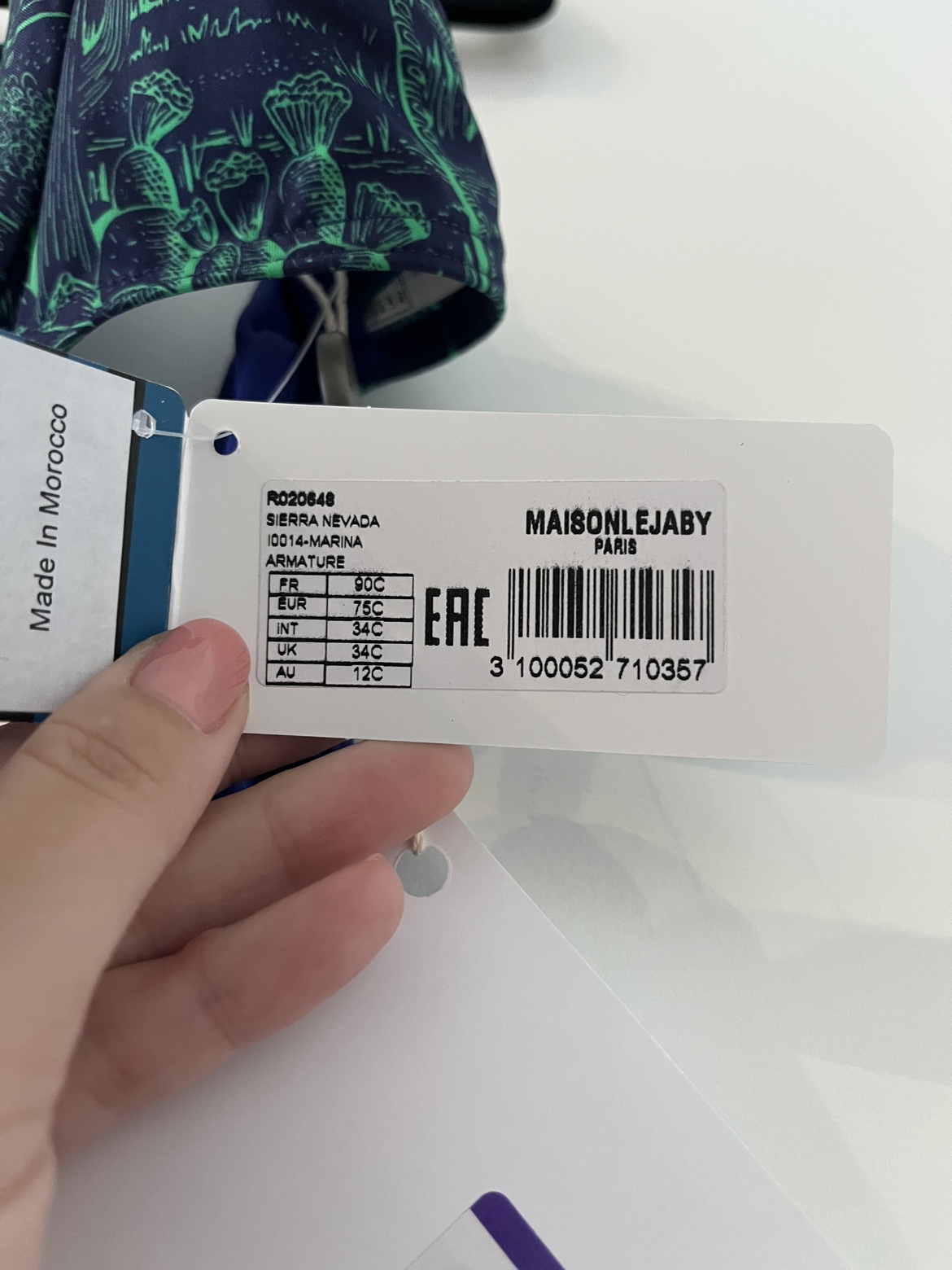 BNWT - Maison Lebajy Bikini Top image indicator(6)