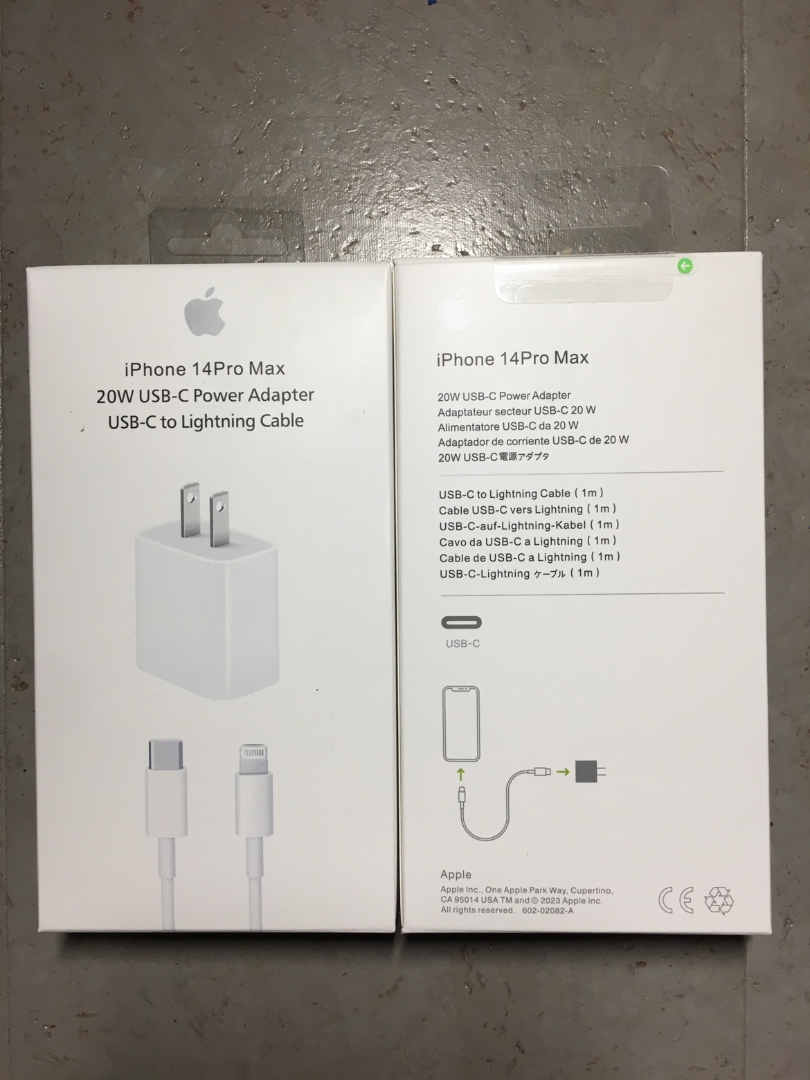 apple charger 20W USB-C plug and cable - NEVER USED still in box