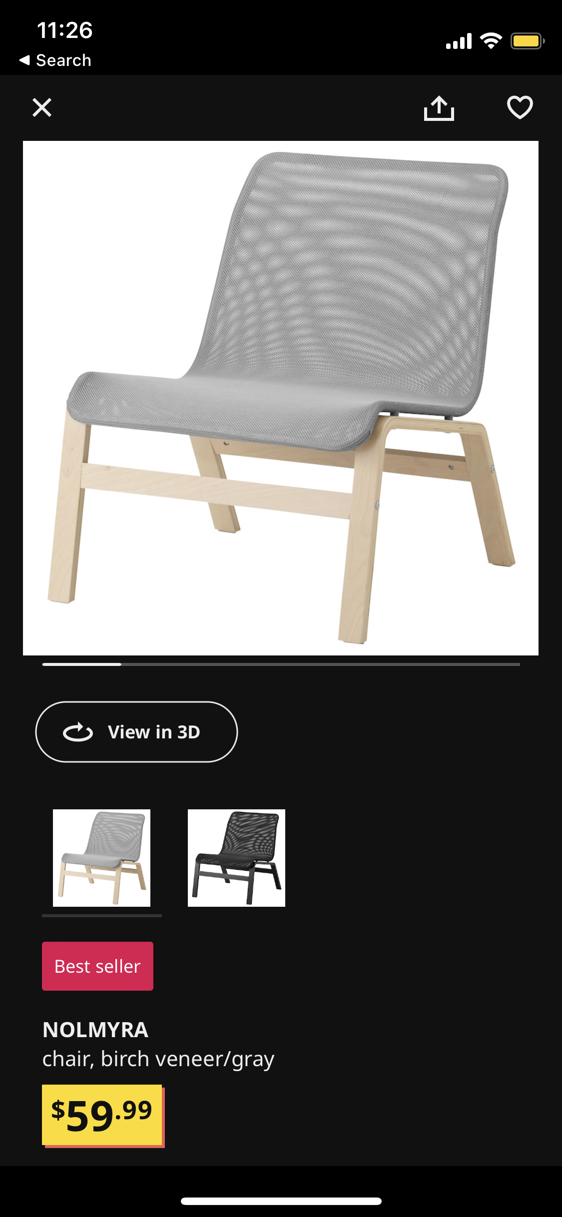 2x IKEA chair [NOLMYRA] - photo 3