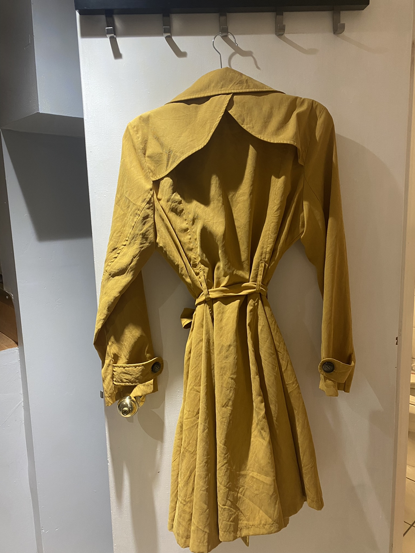 Mustard Yellow light Trench Coat - size XL - photo 2