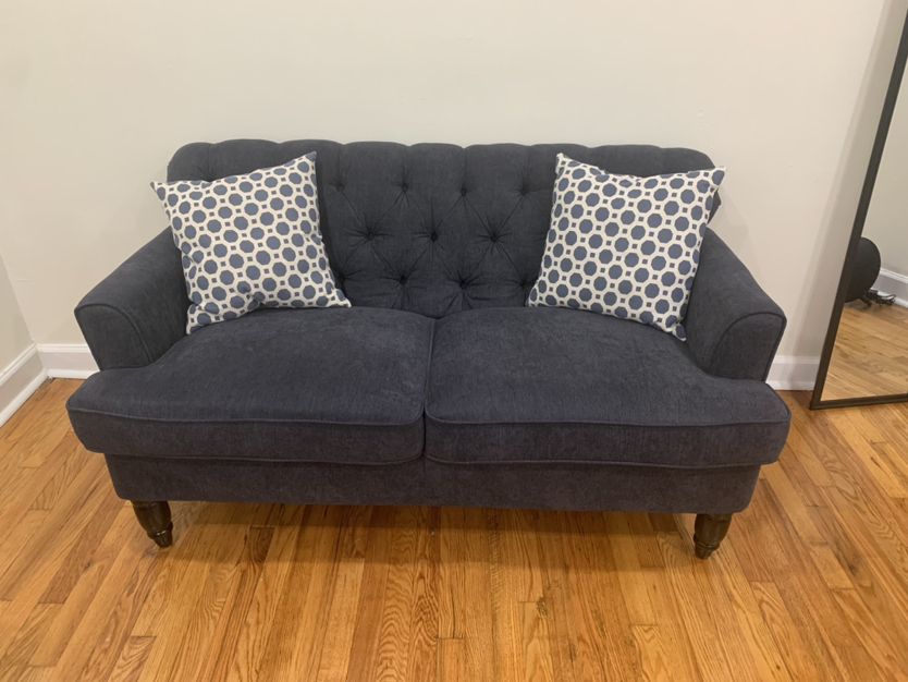 Navy Blue Loveseat