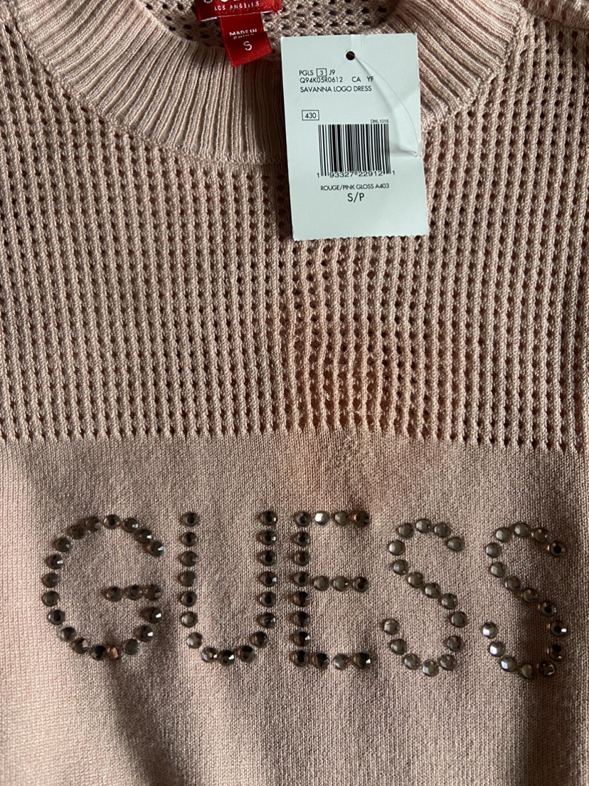 *New* GUESS RHINESTONE LOGO SWEATER DRESS - photo 4
