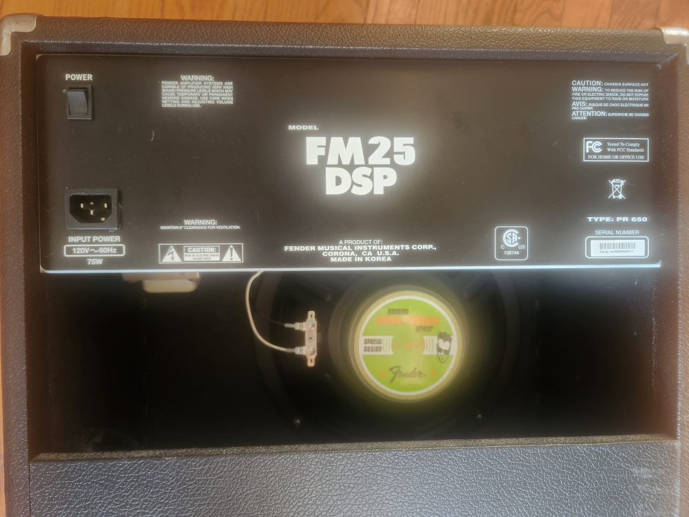 fender fm25 DSP amp - photo 2