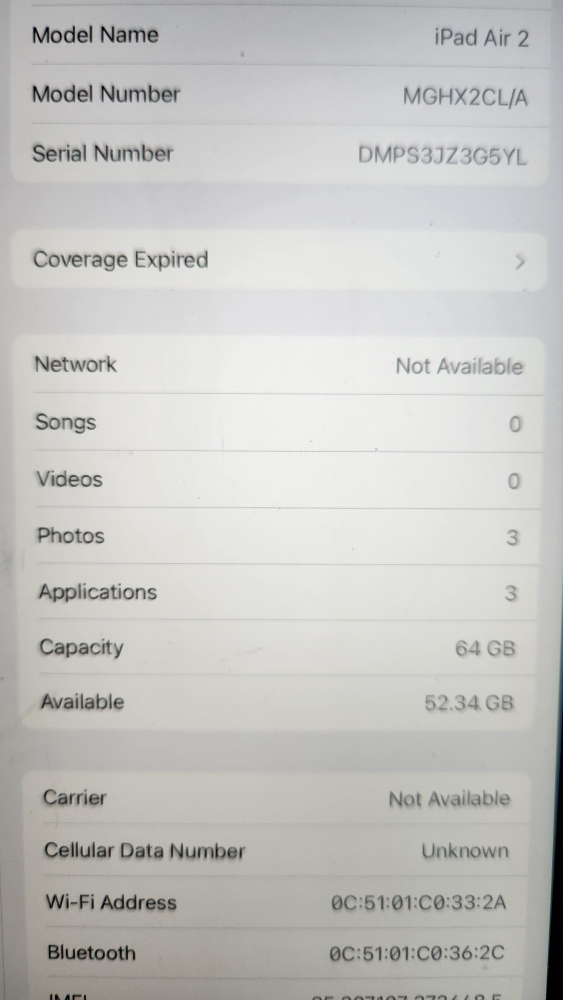 iPad air 2