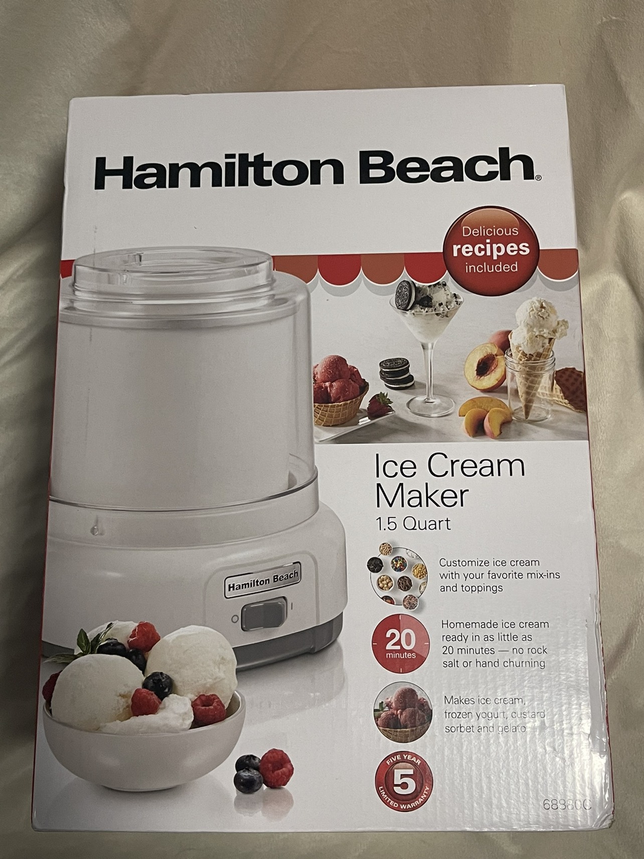 Hamilton beach Ice Cream Maker (New) thumbnail