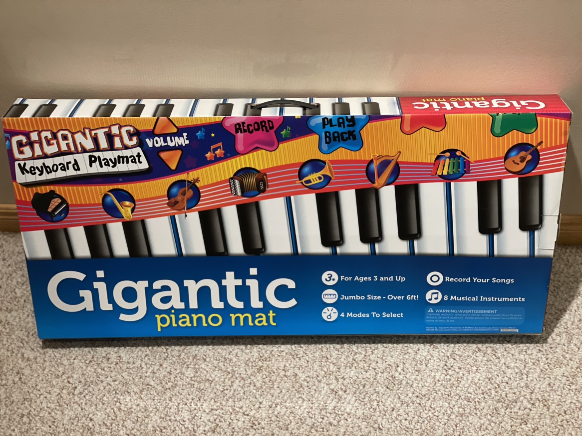 Gigantic keyboard piano mat