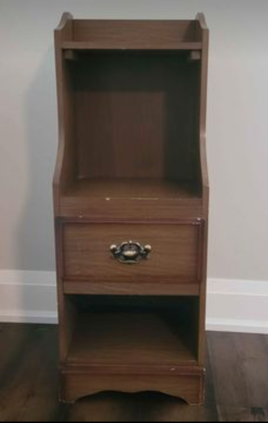 Small table with shelf & drawer