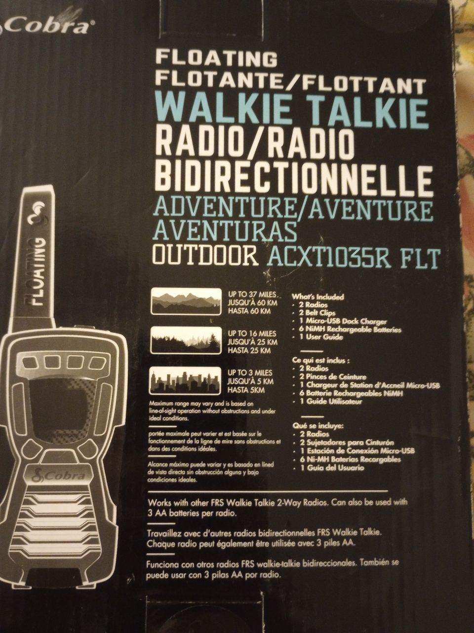 Cobra waterproof walkie-talkies - photo 2
