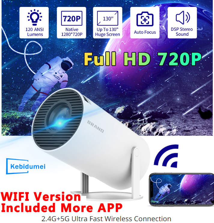 Android TV BOX Led Projector 4K . Android 11. SEALED BOX - photo 5