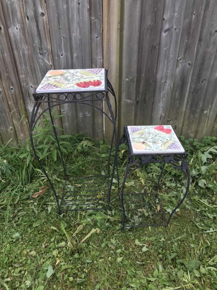 Matching plant stands #freecycle