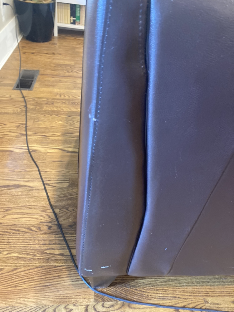 Urban Barn Leather Couch - photo 4