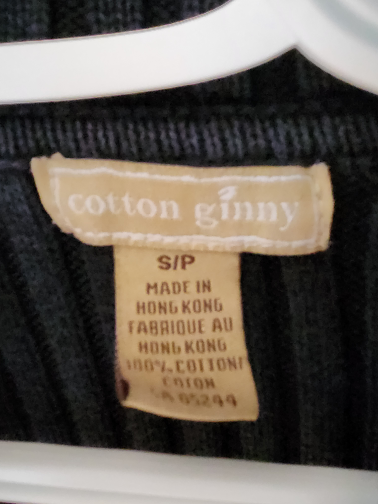 Cotton Ginny Black Sweater Cardigan - Small image indicator(2)