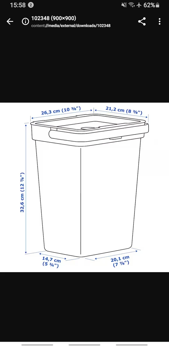 IKEA HÅLLBAR Bin with Lid (Light Grey) - photo 5