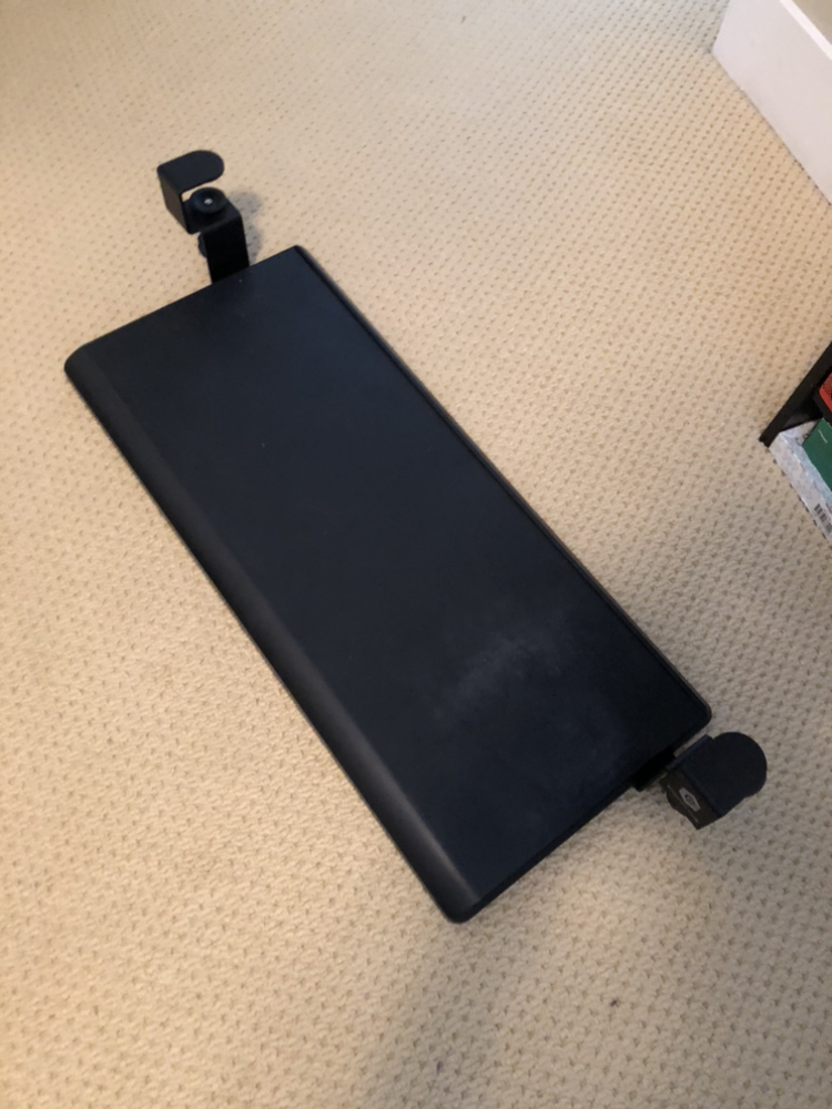 Under desk keyboard tray