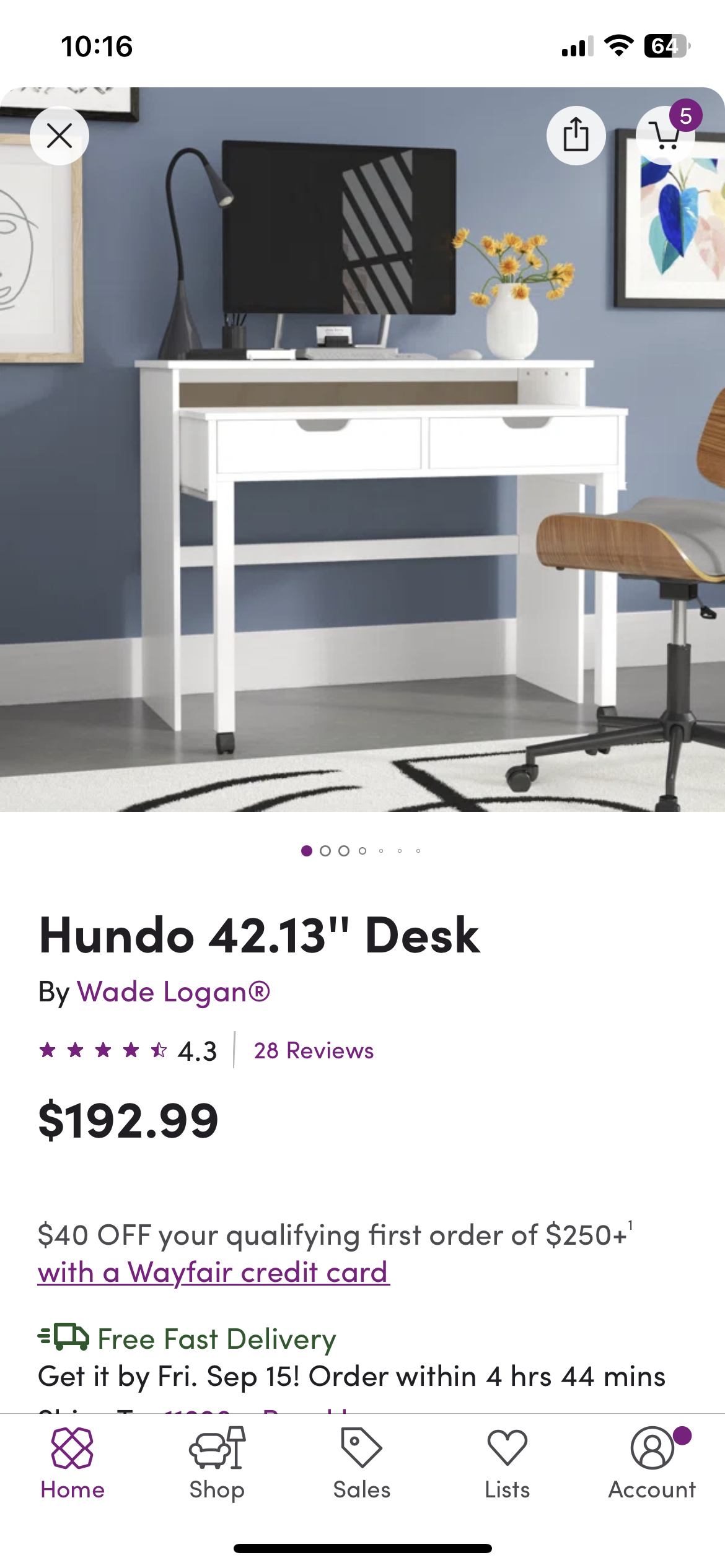 White desk - photo 2