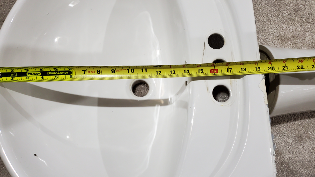 Pedestal Sink, white sink - photo 3